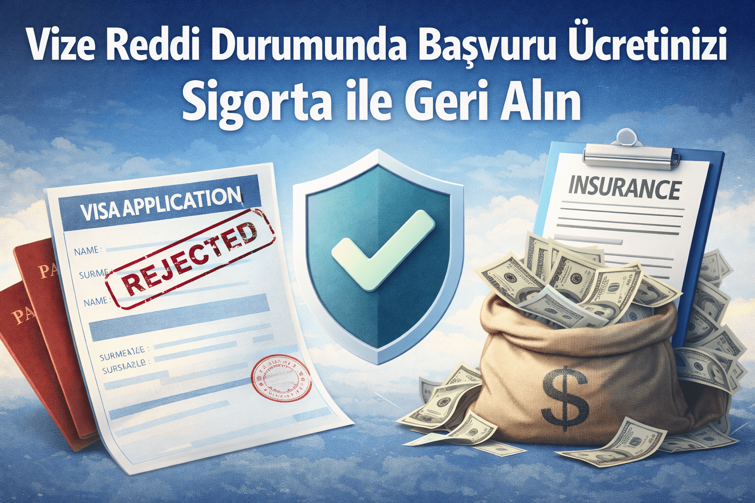 Vize Reddi Durumunda Başvuru Ücretinizi Sigorta ile Geri Alın